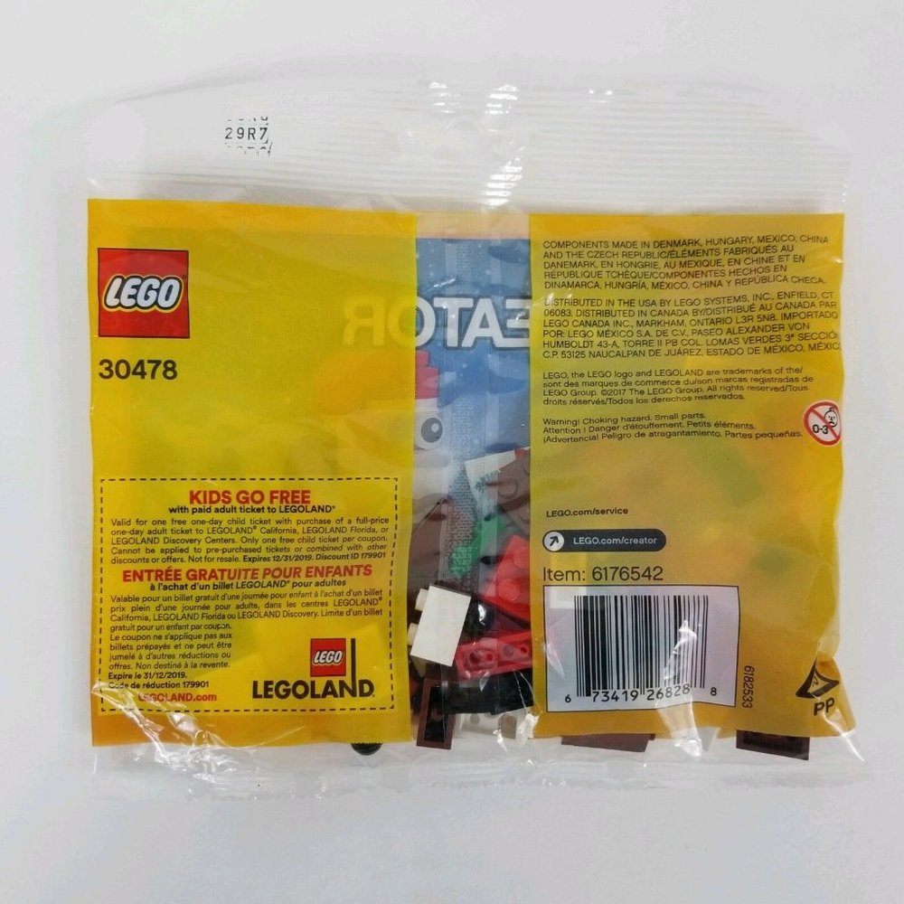 Lego Creator Santa Claus Chimney 30478 Bag 74 Pieces Saint Nicholas Kris Kringle - Picture 2 of 12